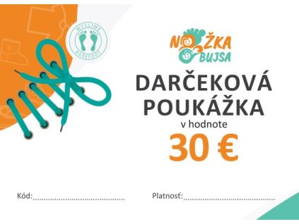 Darčeková poukážka 30€