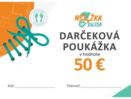 Darčeková poukážka 50€
