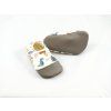 Detské Barefoot Capačky Tiny Toes Dino - Biela