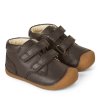 Dětské Celoroční Barefoot Boty Bundgaard Petit Strap – Dark Brown