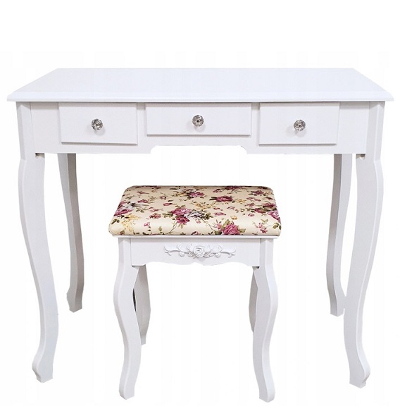 TOALETKA-KOSMETYCZNA-LUSTRO-LED-TABORET-GRATISY-Glebokosc-mebla-40-cm