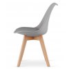 Jedálenská stolička SCANDI svetlo sivá - škandinávsky štýl