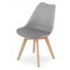 Jedálenské stoličky SCANDI svetlo sivé 4 ks - škandinávsky štýl