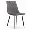 Zamatová jedálenská stolička OTTAWA sivá
