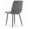 Zamatová jedálenská stolička OTTAWA sivá