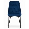 Zamatová stolička Lima modrá