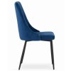Zamatová stolička Lima modrá