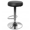 Barová stolička Atlanta čierna s chrómovým podstavcom