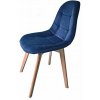Zamatová stolička Montreal modrá
