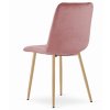 Zamatová jedálenská stolička Verona ružová