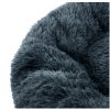 Plyšový pelech "M" 60 cm tmavo sivý