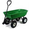 Záhradný dvojfunkčný vozík zelený