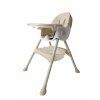 Stolička na kŕmenie 4v1 béžová + podbradník a kolieska ZDARMA