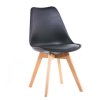 Jedálenská stolička SCANDI čierna - škandinávsky štýl