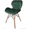 Jedálenská stolička SKY zelená - škandinávsky štýl