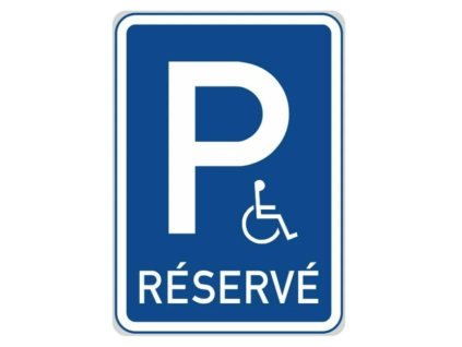Dopravní značka vyhrazené parkoviště - symbol 225 (Invalida)