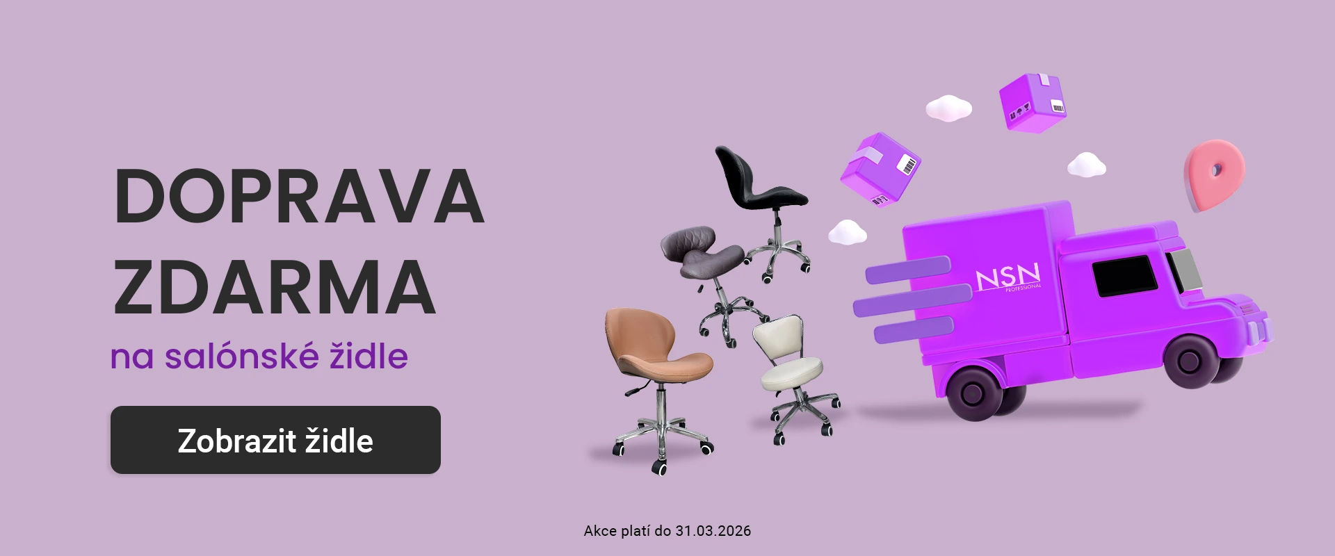 Salonské židle pro nehtová studia – doprava zdarma