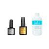 CND sada gel lak Base Coat 7,3 ml Top Coat 15 ml ScrubFresh 222 ml