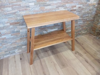 Stolek pod umyvadlo, odkládací stolek dub masiv