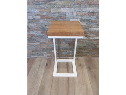 Odkládací stolek dub/kov