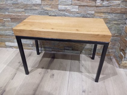 Odkládací/noční stolek Eazy- dub/kov