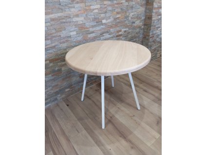 Jídelní kulatý stůl Nebraska - dub/kov