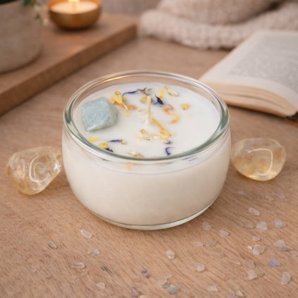 Krystalová svíčka – Proud hojnosti