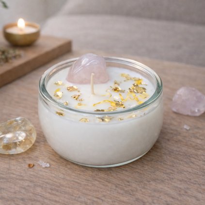 Krystalová svíčka – Zlatý dotek