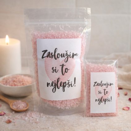 Koupelová sůl – Zasloužím si to nejlepší