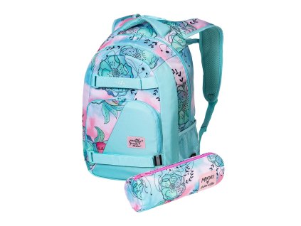Batoh Meatfly Exile, Mint Flowers, 24 L +PENÁL ZDARMA