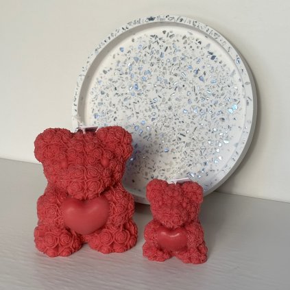 Set sójových sviečok Rose Bear