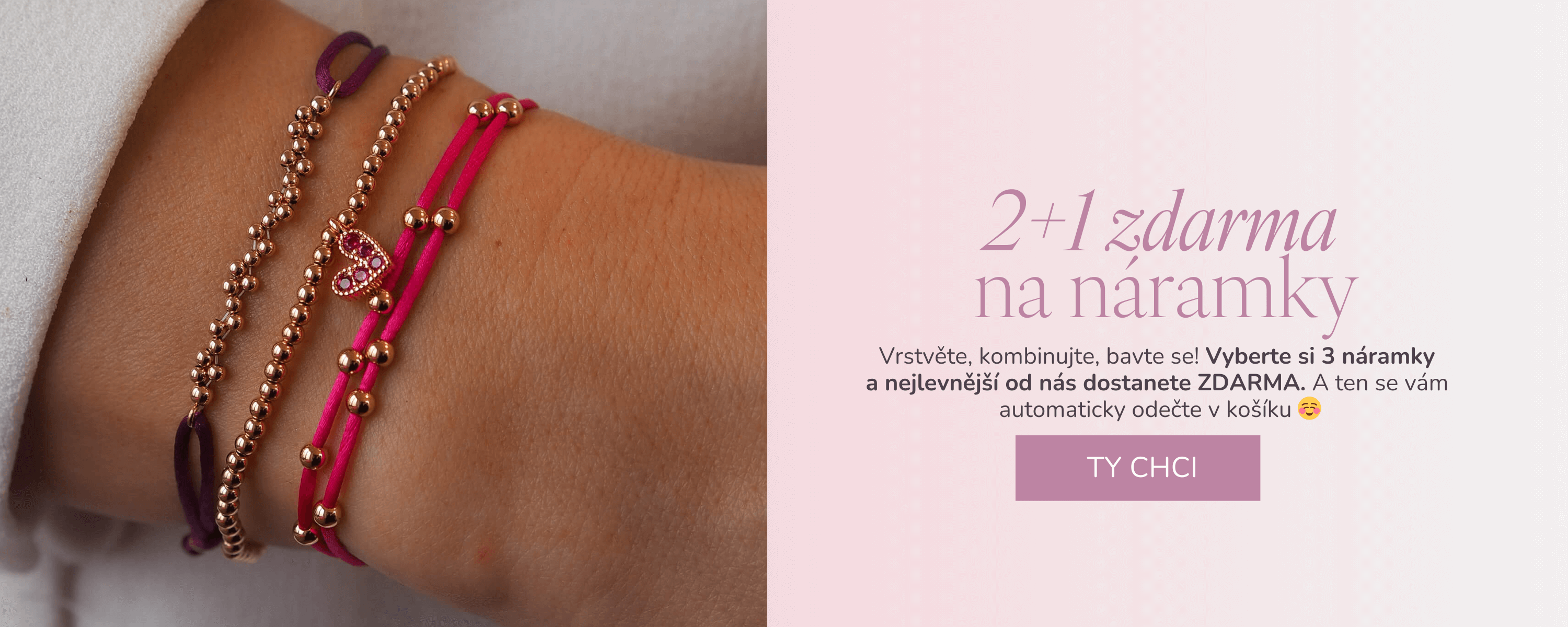 2+1 zdarma na vybrané letní náramky