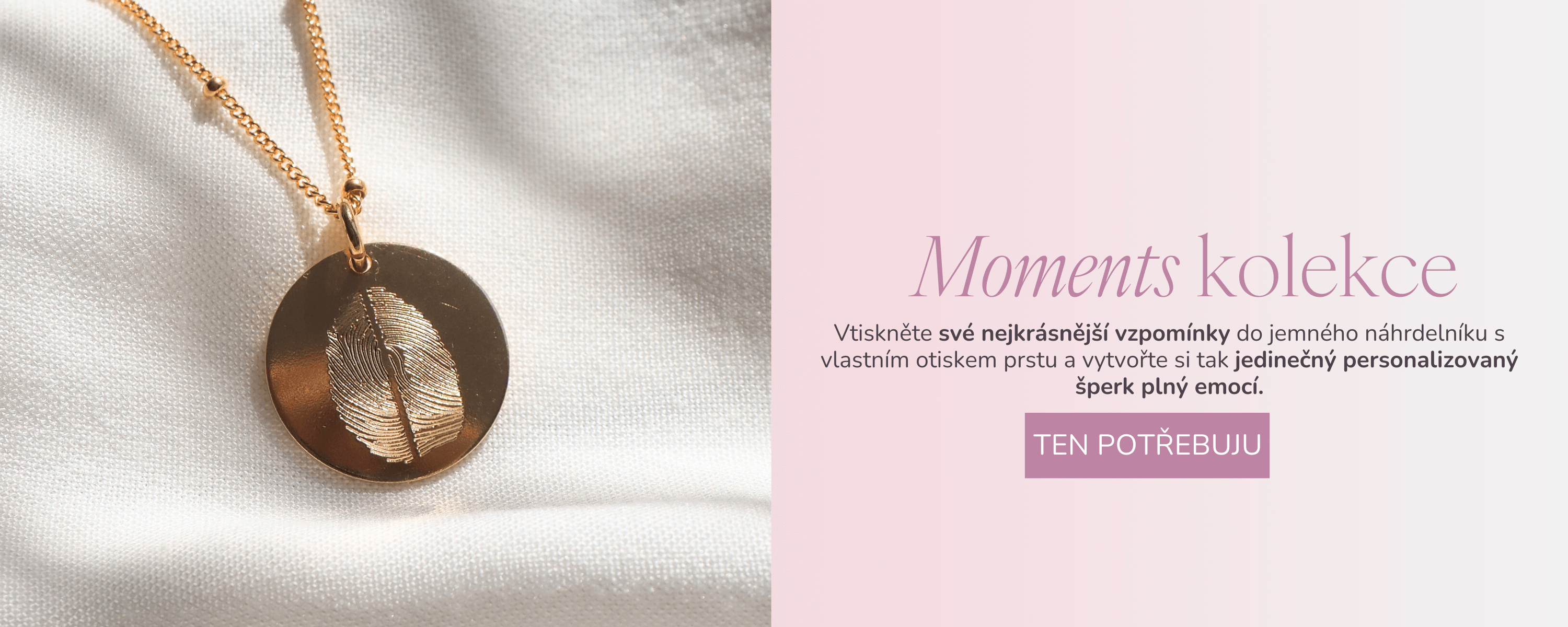 Láska otisknutá ve šperku, to jsou personalizované šperky Nufs Design