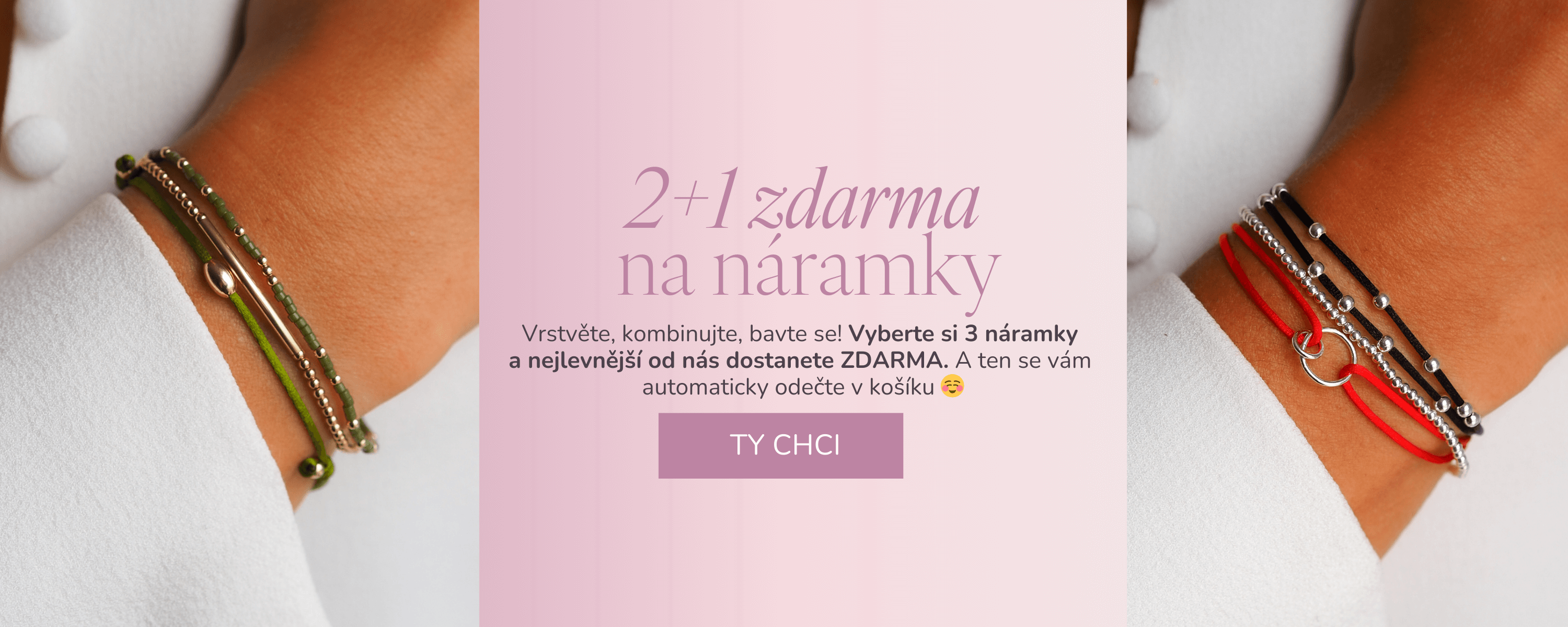 2+1 zdarma na vybrané letní náramky