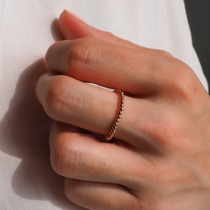 prstynek rose gold filled classic nufs design 2 mm
