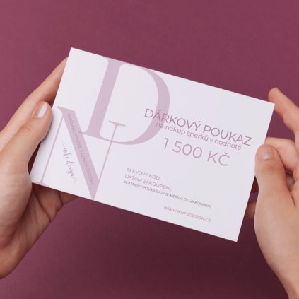 Dárkový poukaz na nákup šperků Nufs Design