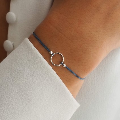 Náramek Karma ze sterlingového stříbra Nufs Design
