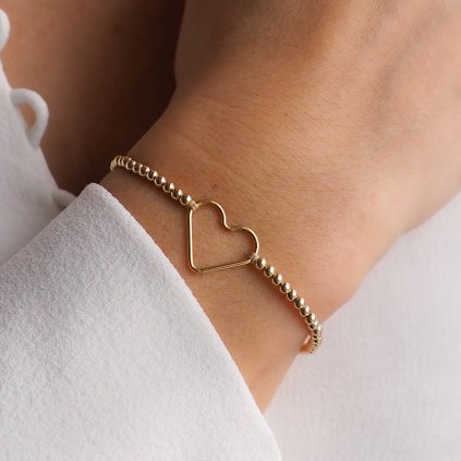 Náramek Love gold filled Nufs Design