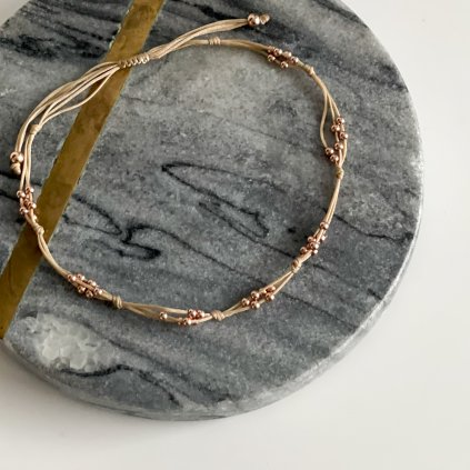 Uzlíkový náramek z rose gold filled materiálu Nufs Design