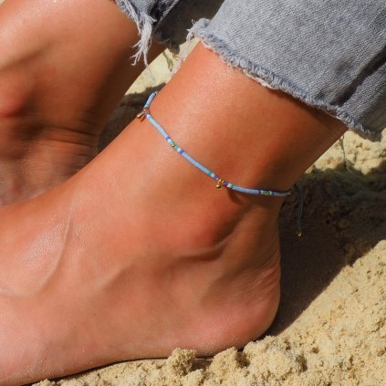 Šňůrkový náramek na kotník Ocean Nufs Design