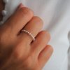 Prstýnek Pinky sterlingového stříbra Nufs Design
