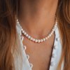 Perlový náhrdelník ze sladkovodních perel - choker Nufs Design