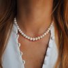 Perlový náhrdelník ze sladkovodních perel - choker Nufs Design