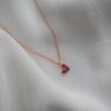 Náhrdelník s pozlaceným srdíčkem Heart na řetízku rose gold filled Nufs Design