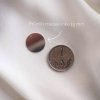 08 Detail medailonku stříbrného na personalizované šperky Nufs Design velikost 15 mm
