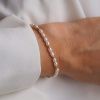 Perlový náramek Pearl Festive s gold filled kuličkami Nufs Design