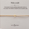 Náramek Make a wish pozlacené stříbro Nufs Design