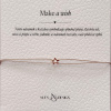 Náramek Make a wish pozlacené stříbro Nufs Design