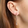 Visací náušnice Bubble Elegant rose gold filled v uchu Nufs Design