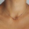 Rose gold bubble nahrdelnik na krku nufs design